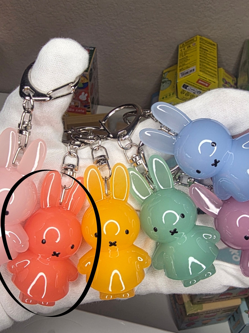 Miffy Strawberry Jelly Keychain